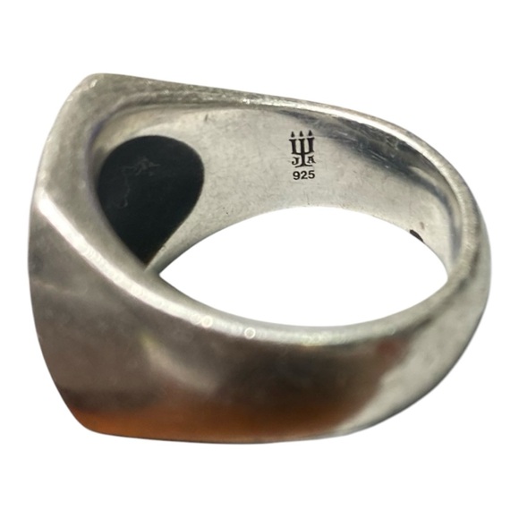 James Avery Retired Rare Men’s Wide Cross Crusader Crosslet Signet Ring - Picture 4 of 4